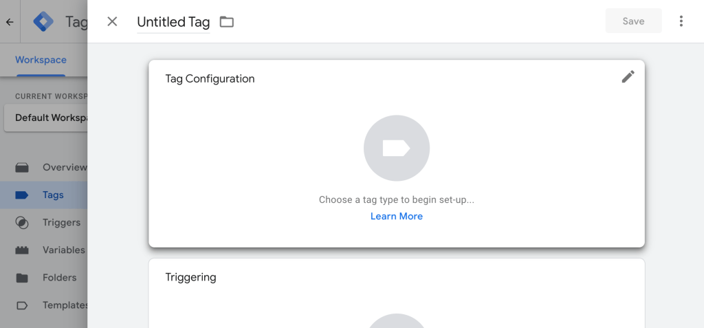 Configure a tag