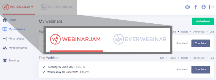 Switch between WebinarJam and EverWebinar