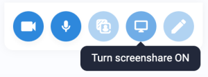 Turn screenshare on